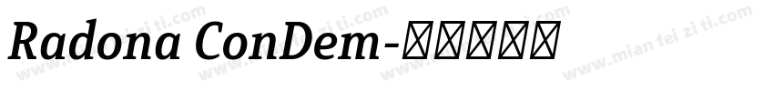 Radona ConDem字体转换